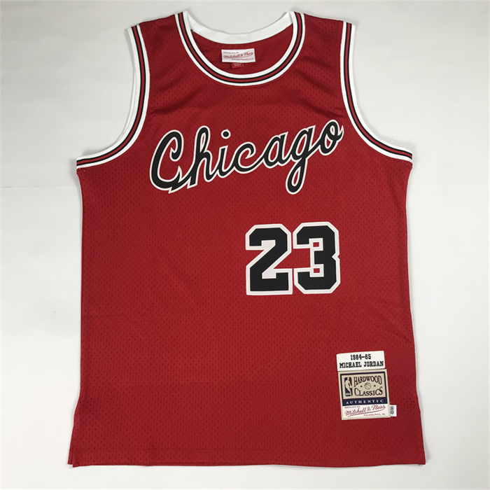 Camiseta Chicago Bulls Michael Jordan NO 23 Autentico 1984-85 Rojo